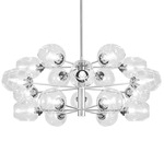 Abii Chandelier - Polished Chrome / Clear / Clear