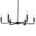 Colette Chandelier - Matte Black / Matte Black
