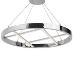 Dante Pendant - Polished Chrome / White