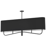 Eleanor Linear Chandelier - Matte Black / Black