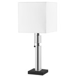 Fernanda Table Lamp - Matte Black / White