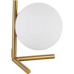 Folgar Table Lamp - Aged Brass / Opal White