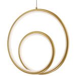 Gabriel Pendant - Aged Brass / White