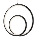 Gabriel Pendant - Matte Black / White