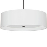 Helena Pendant - Matte Black / White / White