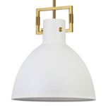 Liberty Pendant - Aged Brass / White / Matte White