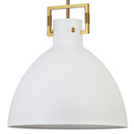Liberty Pendant - Aged Brass / White / Matte White