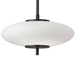 Maddie Pendant - Matte Black / Opal White