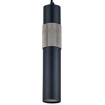 Passwell Pendant - Matte Black / Satin Chrome