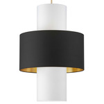 Patrona Pendant - Aged Brass / White / Black / Gold