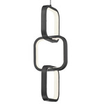 Patsy Pendant - Matte Black / White