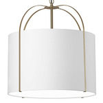 Quincy Pendant - Gold / White
