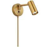 Stanly Swing Arm Plug-In Wall Sconce - Aged Brass
