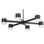 Wilson Chandelier - Matte Black / Frosted