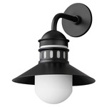 Admiralty Outdoor Wall Light - Black / White
