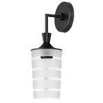 Copacabana Outdoor Wall Light - Black / Clear / Frosted