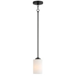 Deven Mini Pendant - Black / Satin White