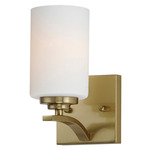 Deven Wall Sconce - Satin Brass / Satin White