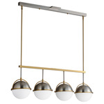 Duke Linear Pendant - Satin Nickel / Satin Brass / Satin White