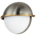 Duke Half Wall Sconce - Satin Nickel / Satin Brass / Satin White