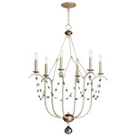 Formosa Chandelier - Ecru / Venetian Gold