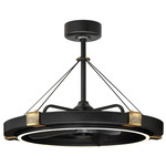 Jewel Wifi Fandelight - Black / Gold / Crystal