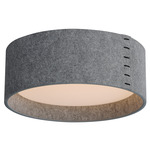 Prime Acoustic Ceiling Light - Satin Nickel / Grey Felt