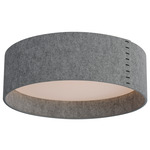 Prime Acoustic Ceiling Light Fixture - Satin Nickel / Grey Felt