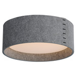 Prime Acoustic Ceiling Light - Satin Nickel / Grey Felt