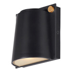 Rivet Outdoor Wall Light - Black / Antique Brass / White