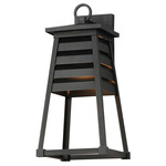 Shutters Dark Sky Outdoor Wall Light - Black / Black