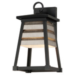 Shutters Dark Sky Outdoor Wall Light - Black / Weathered Zinc