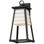 Shutters Dark Sky Outdoor Wall Light - Black / White