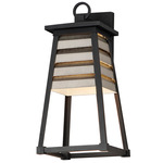 Shutters Dark Sky Outdoor Wall Light - Black / Weathered Zinc