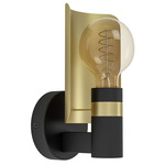 Hayes Wall Light - Black / Gold