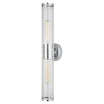 Varvara Bathroom Vanity Light - Chrome / Clear