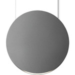 Noren Circle Pendant - Black / Light Grey