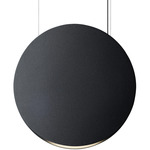 Noren Circle Pendant - Black / Dark Grey