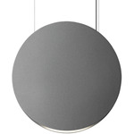 Noren Circle Pendant - Black / Light Grey