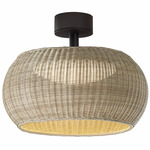 Perris Outdoor Ceiling Light - Brown / Beige