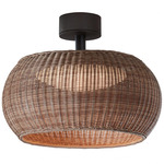 Perris Outdoor Ceiling Light - Brown / Brown