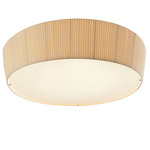 Plafonet Integrated LED Ceiling Light - Chrome / Cream Translucent Ribbon