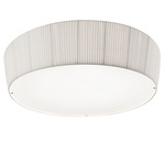 Plafonet Integrated LED Ceiling Light - Chrome / White Translucent Ribbon