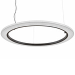 Roda Pendant - Brown / White Translucent Ribbon