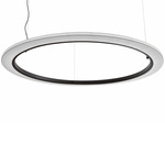 Roda Pendant - Brown / White Translucent Ribbon