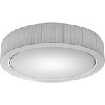 Urban Ceiling Light - Matte Silver / White Translucent Ribbon