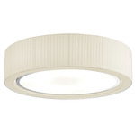 Urban Ceiling Light - Matte Silver / Cream Translucent Ribbon