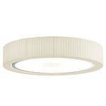 Urban Ceiling Light - Matte Silver / Cream Translucent Ribbon