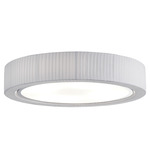 Urban Ceiling Light - Matte Silver / White Translucent Ribbon