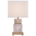 Alcott Table Lamp - Pink / White Linen